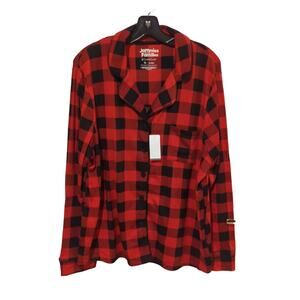 Jammies for Families, Plaid Top, NWT, XL